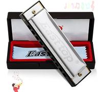 East top Harmonica, Blues Diatonic Harmonica Key of C 10 Holes 20 Tones Mouth Organ harmonica For Kids, Adults, Beginners, Professionals and Students