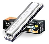 East top Lucky 13 Bass Plus Blues Harmonica 13 Holes Diatonic Harp Mouth Organ Professional Musical Instruments PowerChromatic D Key harmonica for Adults