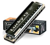 East top Lucky 13 Bass Plus Blues Harmonica 13 Holes Diatonic Harp Mouth Organ Professional Richter harmonica A key for Adults