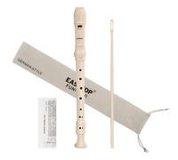 EAST TOP Soprano Recorder for Kids Beginners, 8 Hole Plastic German Fingering Flute Recorder 3 Piece with Cleaning stick, Cotton pouch, Fingering Chart, Colorful box (Ivory), as a gift