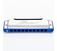 EAST TOP Upgraded Blues Harmonica Key of C, Professional Mouth Organ 10 Holes 20 Tones T009 2.0 Shonrry Diatonic Harmonica for All Level’s Players,BLUE