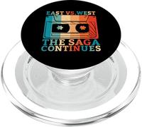East vs West The Saga Continues 90s Hip Hop PopSockets PopGrip for MagSafe