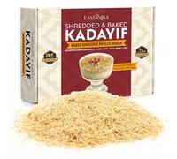 Eastanbul Baked & Shredded Kataifi for Milk Pudding, Toasted Kataifi, Kadayif Pastry Dough for Dubai Chocolate, Shredded Fillo Dough, Katifi Muhallebi Kadaifi Sprinkles Crushed Roasted Katafi 250g