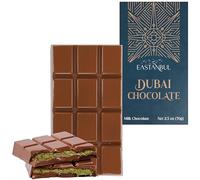 Eastanbul Dubai Chocolate Bar Pistachio, 70g Mini Treat, Premium Pistachio Dubai Chocolate Bar, Viral Candy with Shredded Phyllo Dough, Knafeh, Gift Box