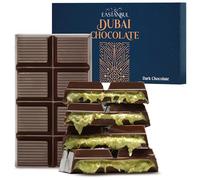 Eastanbul Dubai Dark Chocolate Bar Pistachio, 200g, Pistachio Dubai Chocolate Bar, Viral Candy with Shredded Phyllo Dough, Knafeh, Gift Box