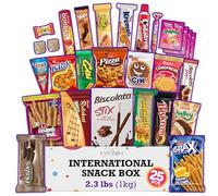 Eastanbul International Snack Box, 25 Full-Size Foreign Snack Box, Exotic Turkish Snacks From Around The World International Snacks, Sweet, Savory, Chewy, Crunchy Gift Box