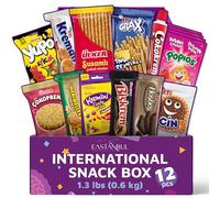 Eastanbul International Snack Box, Premium 12 Full-Size Foreign Snack Box, Exotic Turkish Snacks From Around The World International Snacks, Sweet, Savory, Chewy, Crunchy Snack Box