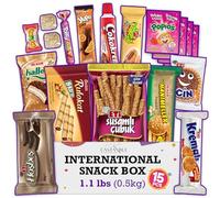 Eastanbul International Snack Box, Premium 15 Full-Size Foreign Snack Box, Exotic Turkish Snacks From Around The World International Snacks, Sweet, Savory, Chewy, Crunchy Snack Box (Mini)