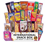 Eastanbul International Snack Box, Premium 25 Full-Size Foreign Snack Box, Exotic Turkish Snacks From Around The World International Snacks, Sweet, Savory, Chewy, Crunchy Gift Box