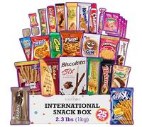 Eastanbul International Snack Box, Premium 25 Full-Size Foreign Snack Box, Exotic Turkish Snacks From Around The World International Snacks, Sweet, Savory, Chewy, Crunchy Gift Box