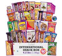 Eastanbul International Snack Box, Premium 40 Full-Size Foreign Snack Box, Exotic Turkish Snacks From Around The World International Snacks, Sweet, Savory, Chewy, Crunchy Snack Box (Maxi)