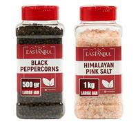 Eastanbul Salt 1kg & Pepper 500g for Grinder Refill, Large Refill Pack