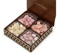 Eastanbul Turkish Delight Candy Individually Wrapped Candy with 5 Flavours, Melon, Orange, Blackberry, Rose, Mastic Rubber Flavours - Traditional Turkish Lokum - Bulk Candy Box - Fun Size - Pinata