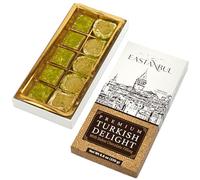 Eastanbul Turkish Delight with Dubai Chocolate Filling, 250g, Turkish Delights Pistachio, Lokum, Pistachio Candy Gift Box, International Candy, Lokum, Matcha