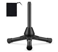 Eastar Flute Clarinet Stand Portable Tripod Double Purpose Stand Holder for Flute Woodwind Instrument with Flannel Bag, EST- 005