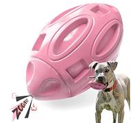 EASTBLUE Squeaky Dog Toys for Aggressive Chewers: Rubber Puppy Chew Ball with Squeaker, Almost Indestructible and Durable Pet Toy for Medium and Large Breed