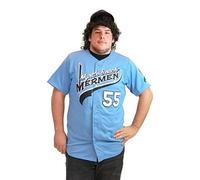 Eastbound & Down Eastbound and Down Kenny Powers Myrtle Beach Mermen Logo Carolina Baseball Cap Hat and Jersey Costume Set (Adult Medium)