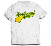 Eastbound & Down Powers 55 Green and White T-shirt (Adult Medium)