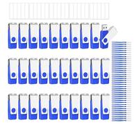 EASTBULL 50 Pack of Flash Drives Bulk 2GB USB 2.0 Flash Drives Pack USB Drives Bulk Thumb Drives in Bulk with 50 Strings (2GB)