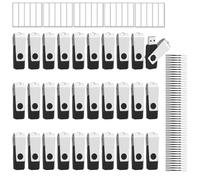 EASTBULL 50 Pack of Flash Drives Bulk 8GB, USB 2.0 Flash Drives Pack 8GB USB Drives Bulk Thumb Drives with 50 Strings and Labels