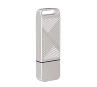 EASTBULL FAT32 USB2.0 USB Flash Drive 16GB, Fast-Speed Thumb Drive Metal Pen Drive 16 GB USB 2.0 Memory Stick for Storage and Backup (Silver, Not Included Adapter)