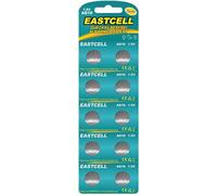 EASTCELL 10 x AG10 1.5 V Mercury-Free 70 mAh (1 BLISTER Ercard 10 Batteries LR54 189 L1130 Licensed Product