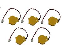 EASTCELL 5 x CMOS BIOS CR2032 Battery with Plug 3-Pin 3V for PC Disposable V FBA