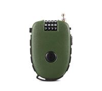 EASTDEER 4-Digit Combination Ski Cable Lock with Retractable 2.3 ft Cable - Heavy Duty Locks for Ski, Snowboard, Stroller & Bike (Green)