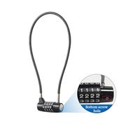 EASTDEER Combination Lock Cable Lock with 4 Digits Cabinet Lock with 15" Durable Cable Ideal for lockers, Gym, gate, Fence, Toolbox, case, hasp Storage and Outdoor（40） (15")