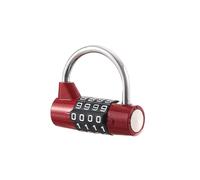 EASTDEER Combination Lock for Locker 4 Digit Combo Lock for School Gym Lock for Sports, Toolbox, Case, Outdoor, Hasp Storage（20） (Shackle Red)