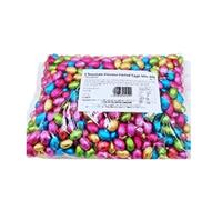 Easter 2025 Chocolate Flavoured Foiled Mini Eggs 3kg With a Thank You Sticker - Bulk of 600 Mini Eggs - Easter Treat - Great for School & Parties