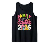 Easter 2026 Floral Bunny Ear Spring Holiday Egg Hunt Day Tank Top
