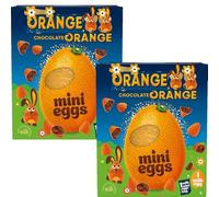 Easter 2x Chocolate Orange Milk Mini Eggs Easter Egg 200g - Milk Chocolate Orange Flavour Treat with Mini Eggs -Tey