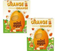 Easter 2x Chocolate Orange White Mini Eggs Easter Egg 200g - White Chocolate Treat with Mini Eggs -Tey