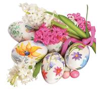 Easter 3-Ply Tissue Paper Napkins Decorative Serviettes for Decoupage 33cm x 33cm - 1/4 Folded (Pack of 20) (Watercolour Easter Eggs)