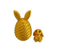 Easter 3D Printed Bunny Eggs Set, Colorful Rabbit Figurine Toys for Kids, Bunny Eggs with Bunnies Inside Easter Basket Stuffers, 3D Printed Animals Gift for Home Desk Decor Fun Easters Surprise