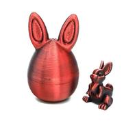 Easter 3D Printed Bunny Eggs Set with Mini Cute Rabbit 3D Printing Egg Bunny Ornaments Mystery Surprise Fidget Toy Easter Basket Essential