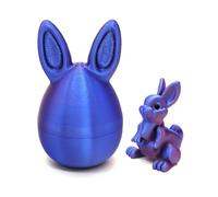 Easter 3D Printed Bunny Eggs Set with Mini Cute Rabbit 3D Printing Egg Bunny Ornaments Mystery Surprise Fidget Toy Easter Basket Essential
