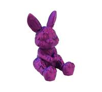 Easter 3D Printed Bunny Figurine With Decorative Egg - Festive Novelty Funny Toy for Holiday Celebration and Home Decoration (C, One Size)