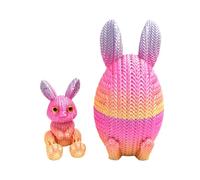 Easter 3D Printed Egg - Easter Desktop Decor,Holiday Basket Stuffers - for Bookcase Window Sill Bookshelf Display Cabinet Dressing Table Nightstand Bedside Study Bedroom Home Office