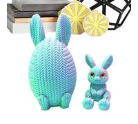Easter 3D Printed Egg,Easter Table Decoration - For Classroom - For Children Adults Collectors Handicraft Lovers Bookcase Bookshelf Window Sill Display Cabinet Bedroom Living Room Office