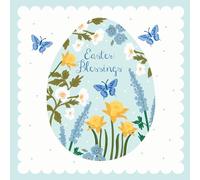 Easter 5 Card Pack - Floral Egg