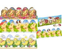 Easter 5 x Random Mixed Milk Chocolate Fun - Little Chicks, Gold Bunnies & Bugs & Bees 50g Pack - Sweet Treats for Easter Celebration -Lnd