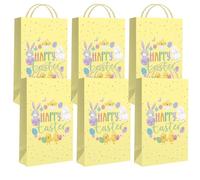 Easter Accessories - Paper Bags, Spring Games Party Bag - Easter Egg Hunt Kit - Easter Decorations and Accessories For Kids (6 Pcs)