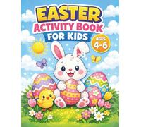 Easter Activity Book for Kids Ages 4-6: Easter Learning Workbook with Counting, Tracing, Mazes, and Scissor Skills