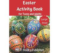 Easter Activity Book for Teens and Adults: Large Print Easter Themed Puzzles and Brain Game: Word Search, Word Scramble, Cryptograms and Number ... Adults and Seniors: 2 (Easter Puzzle Book)