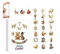Easter Advent Calendar 2026-24 Days Surprises Countdown Calendar For Kids, 2D & Pre-filled Easter Toy Set, Egg