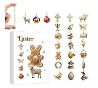 Easter Advent Calendar 2026-24 Days Surprises Countdown Calendar For Kids, Easter Egg Pre-filled 2D Set, Toy &