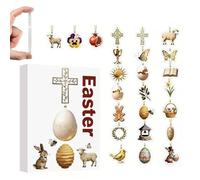 Easter Advent Calendar 2026-24 Days Surprises Countdown Calendar For Kids, & Egg 2D Easter Pre-filled Set, Toy