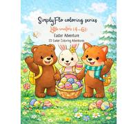 Easter Adventure (Little Creators 4-6): 25 Easter Coloring Adventures: Simple & Large Spring Designs with Milo, Luna & Theo - Perfect Easter Basket Stuffer for Toddlers (SimplyFlo Coloring Series)